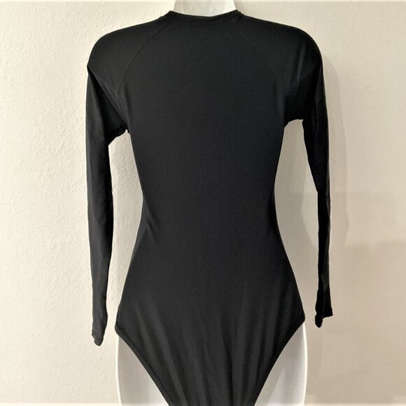 NEW RASHGUARD ONE PIECE SWIMSUIT UPF 50+ SUN PROTECTION LONG SLEEVE - Picture 5 of 10